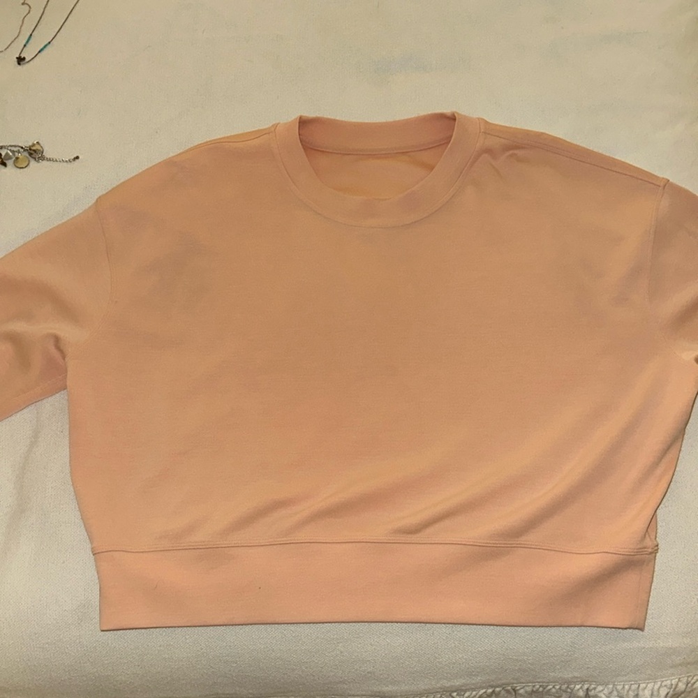 Lululemon Softstreme Perfectly Oversized Cropped Crew Size 6
